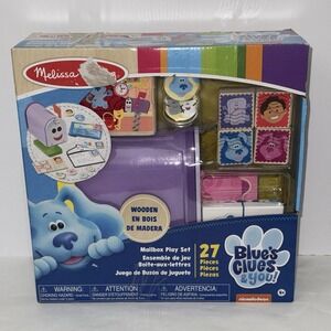 MELISSA‎ & DOUG BLUES CLUES & YOU WOODEN MAILBOX 27 PIECE PLAY SET NICKELODEON